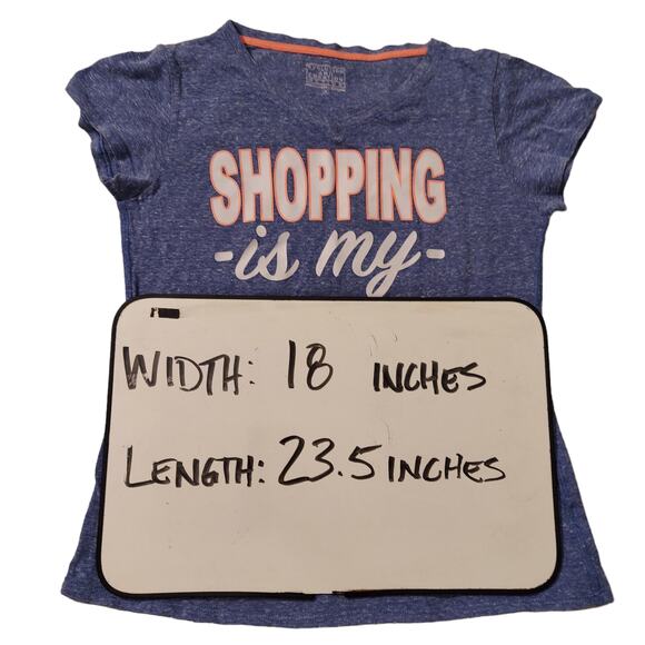 Graphic T-Shirt Womens Medium Shopping Is My Cardio Short Sleeve Tee - Picture 4 of 4